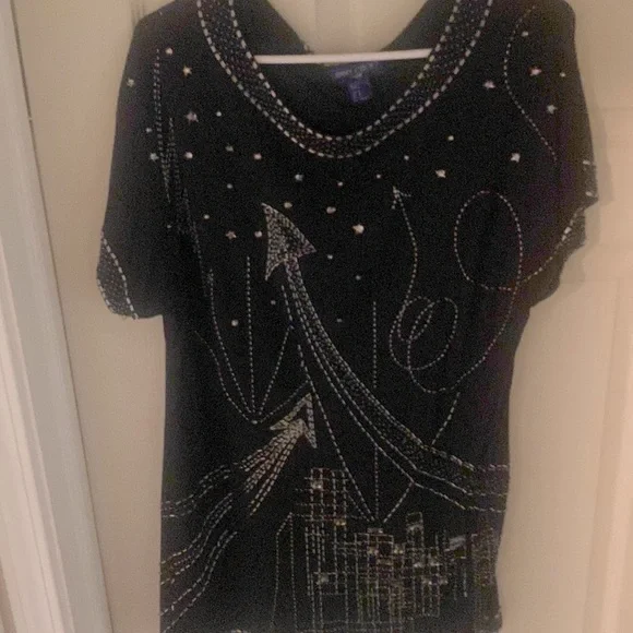 Jimmy Choo | Dresses | Jimmy Choo By Hm Beaded T Shirt Dress | Poshmark